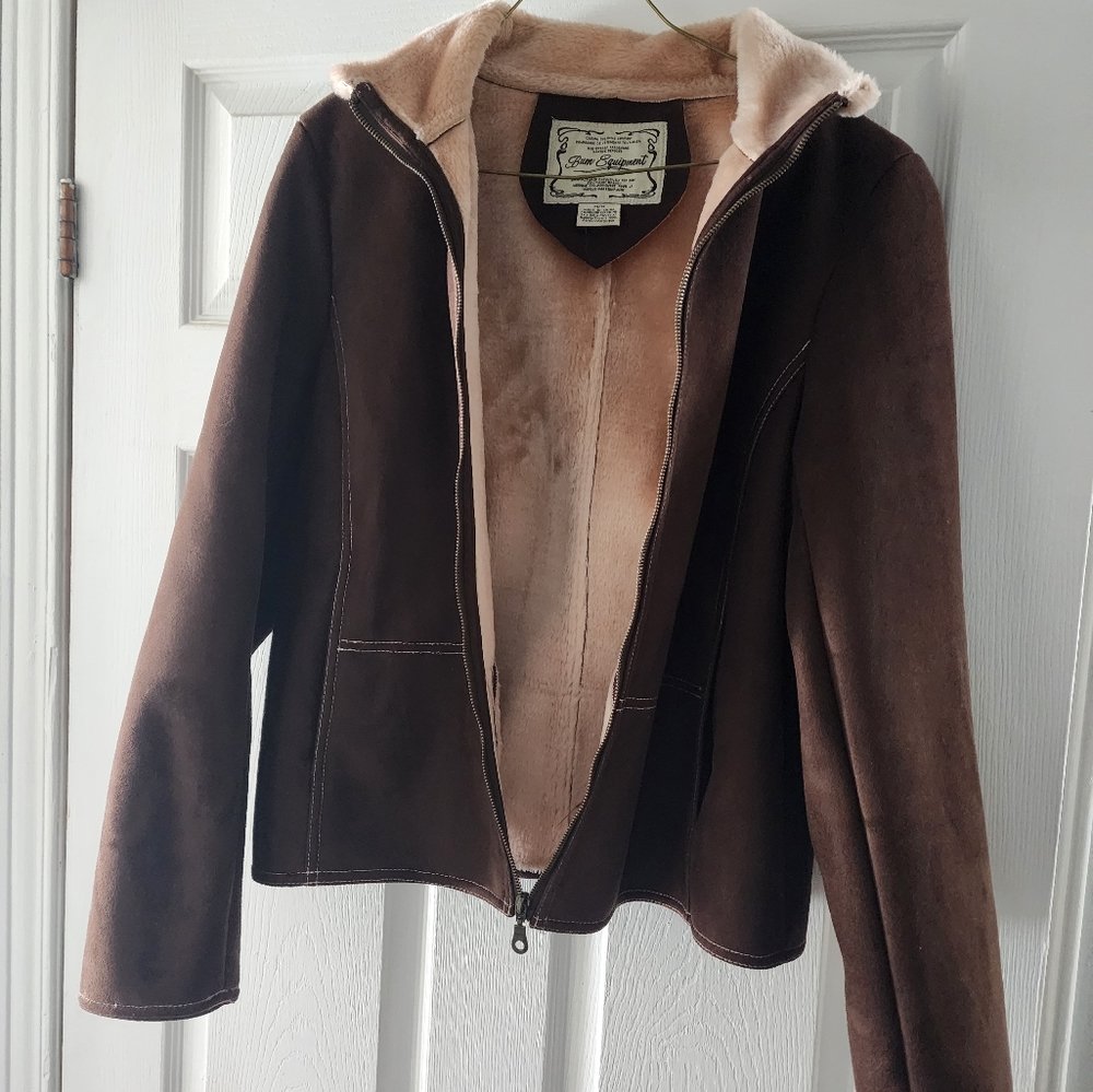 Suede brown  jacket
